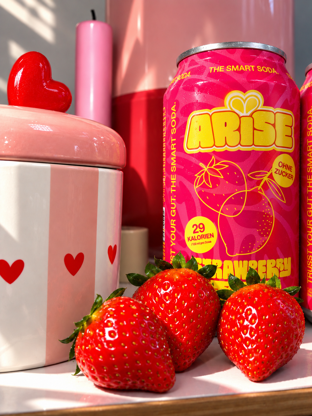 PLATZHALTER Style - ARISE Strawberry-Lemon Dose mit Herztasse